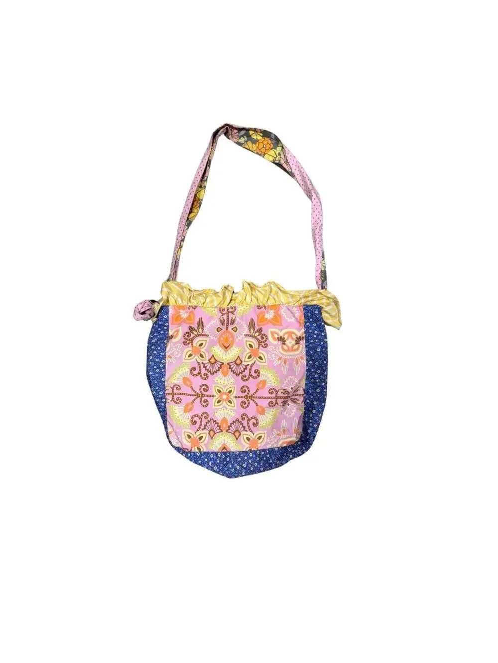Matilda Jane Adventure Begins Lemon Zest Joey Bag Purse BoHo Prints